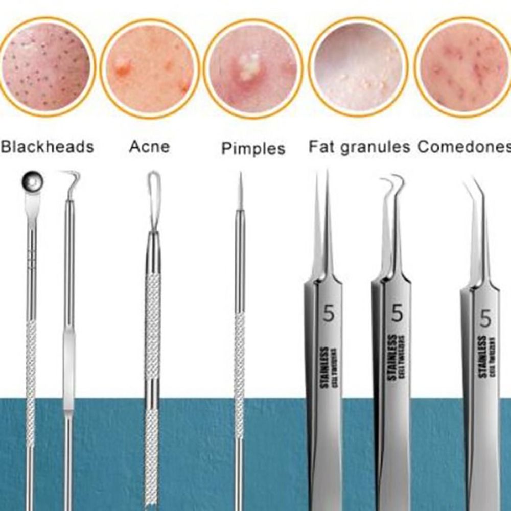 8pcs Ultra-fine Beauty Salon Acne Tool Set