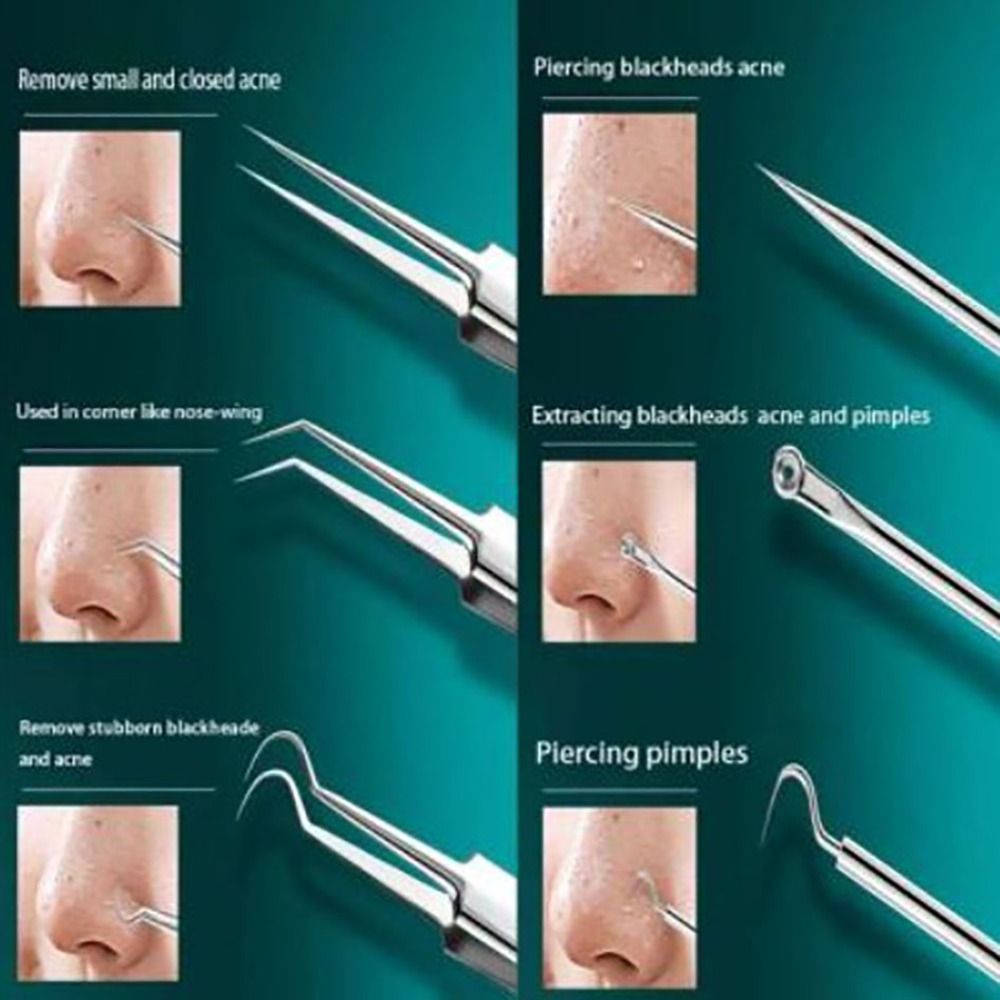 8pcs Ultra-fine Beauty Salon Acne Tool Set