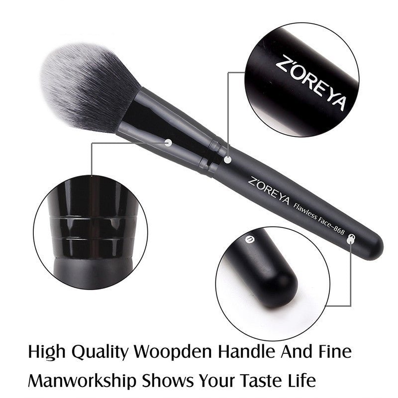 15-Piece Makeup Brush Set Sleek handle set