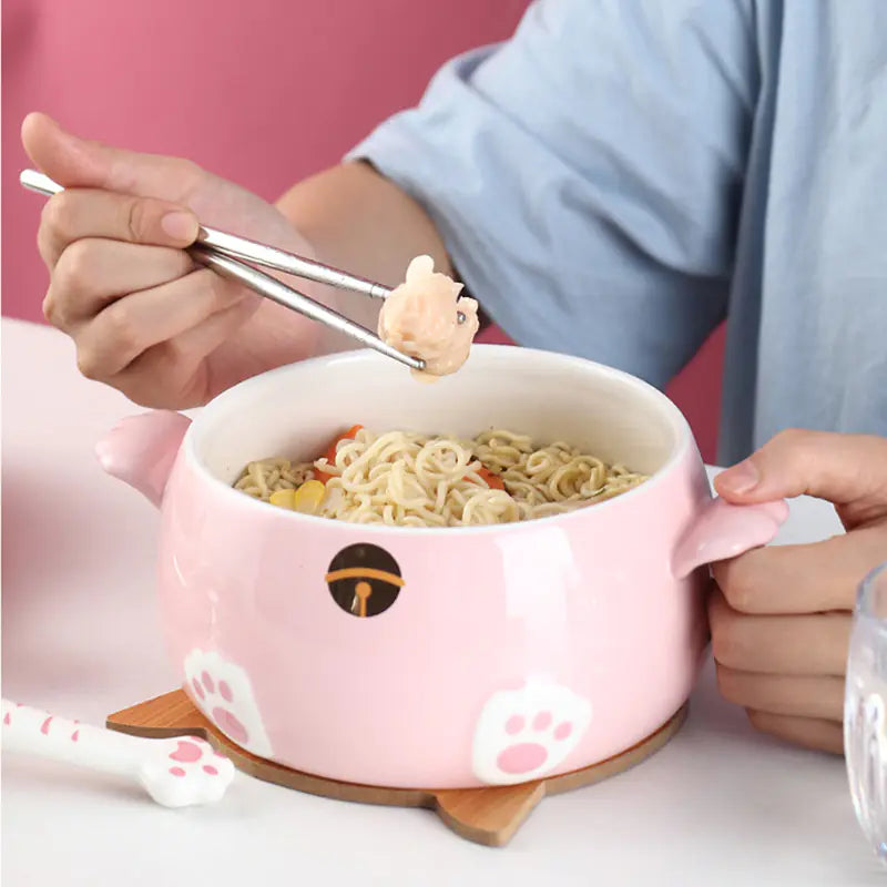 Large Capacity Instant Noodle Bowl for students