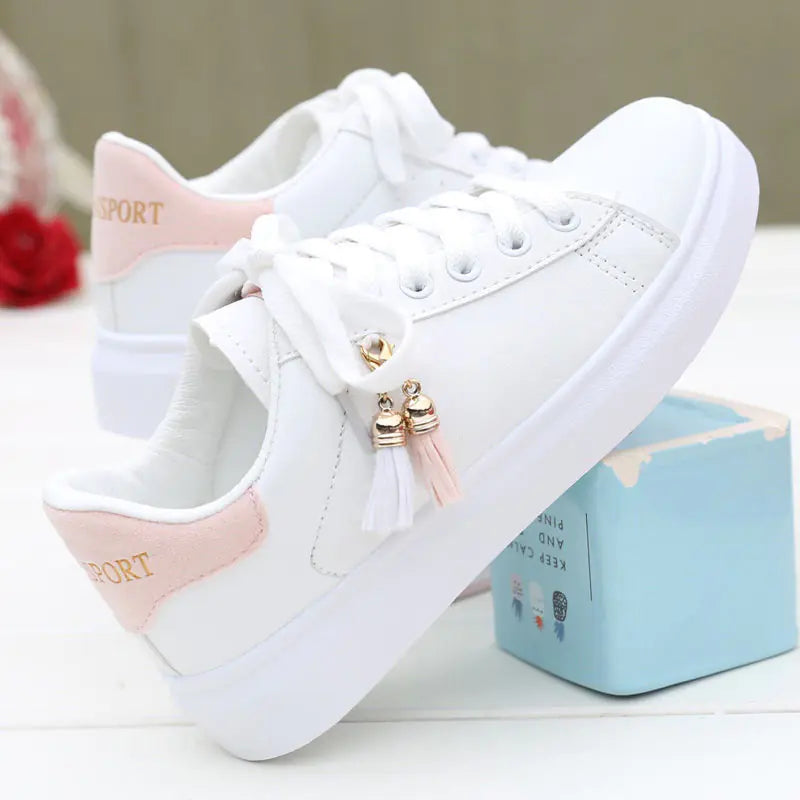 Fashionable Women's White Sneakers