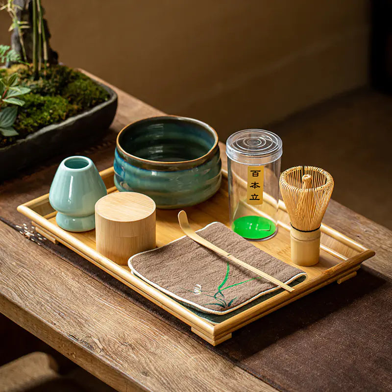 Matcha Whisk Set with Stand - Japanese Tea Ceremony Gift