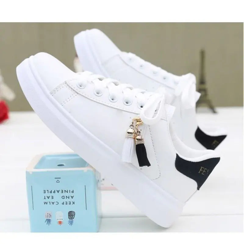 Fashionable Women's White Sneakers