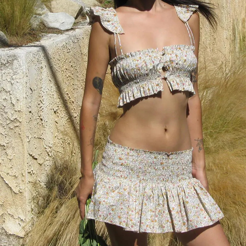 Kylie-Inspired Summer Women's Two-Piece Set