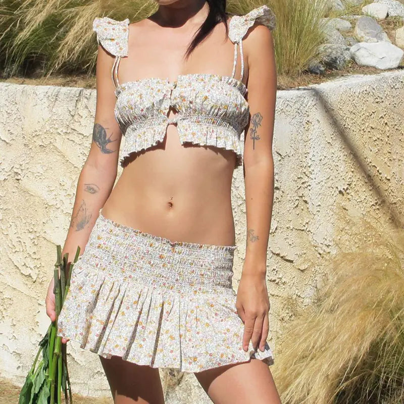 Kylie-Inspired Summer Women's Two-Piece Set