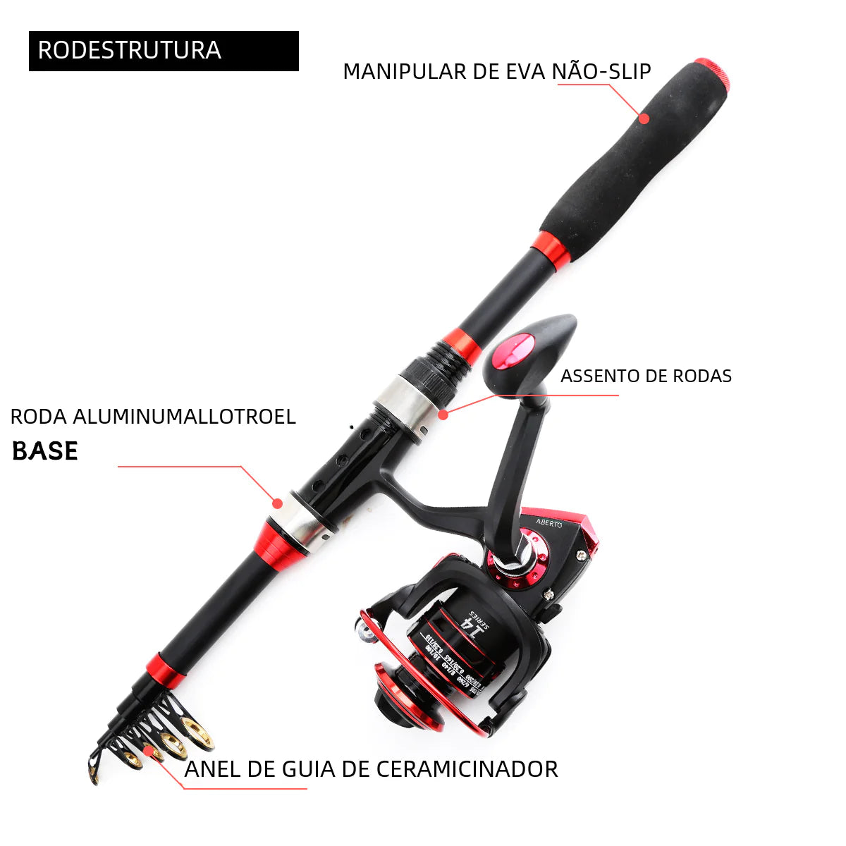 Fishing Rod Set for Surfcasting and Lure Fishing