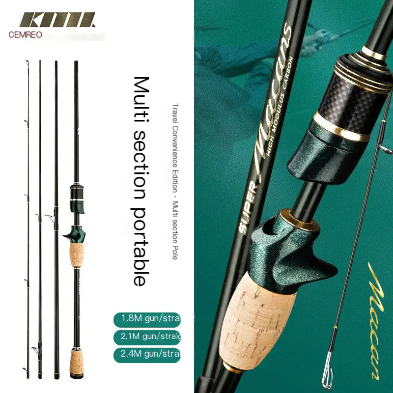 Portable Spinning Fishing Rod for Sea Fishing