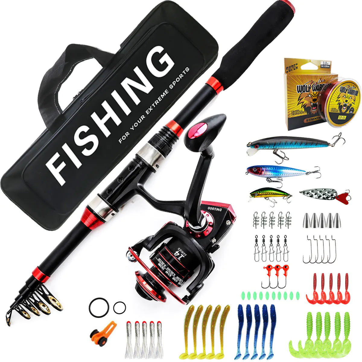 Fishing Rod Set for Surfcasting and Lure Fishing