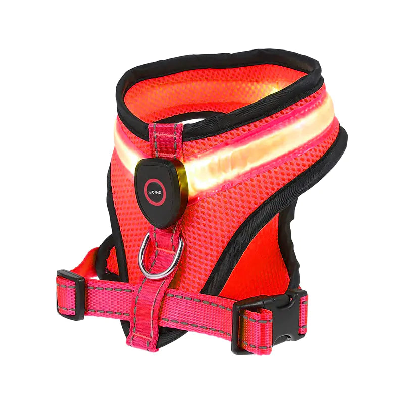 Rechargeable Soft LED Dog Harness for Safety