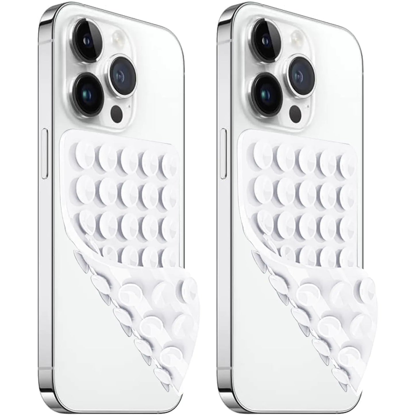 2-Pack Silicone Suction Cup Phone Case Mount