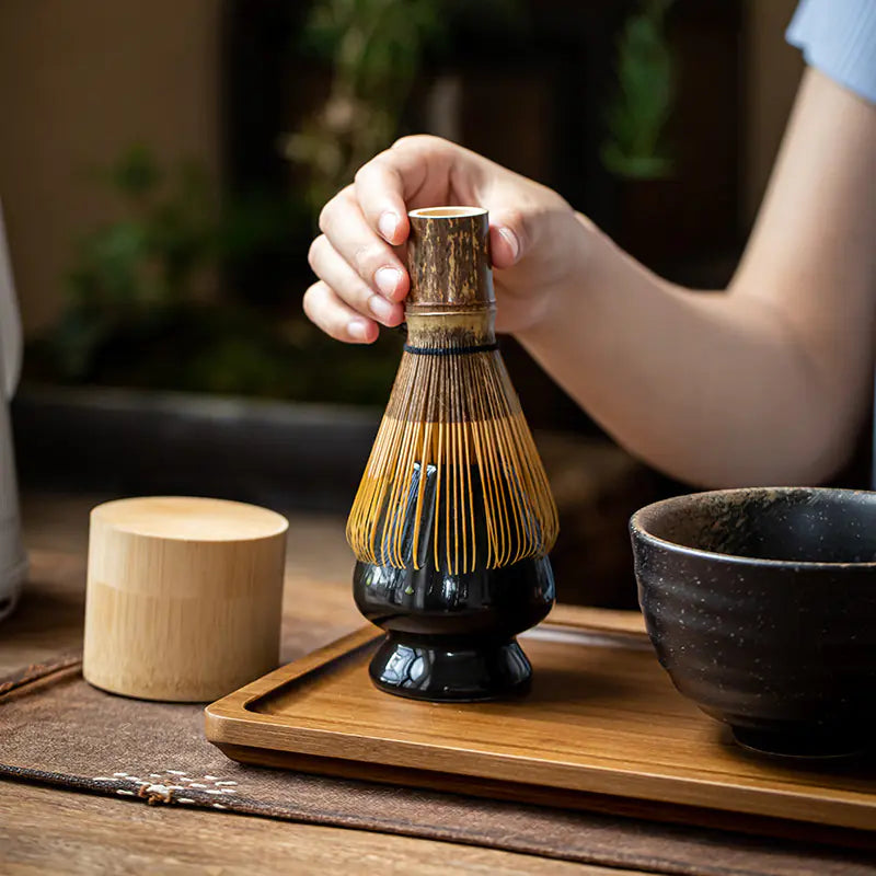 Matcha Whisk Set with Stand - Japanese Tea Ceremony Gift