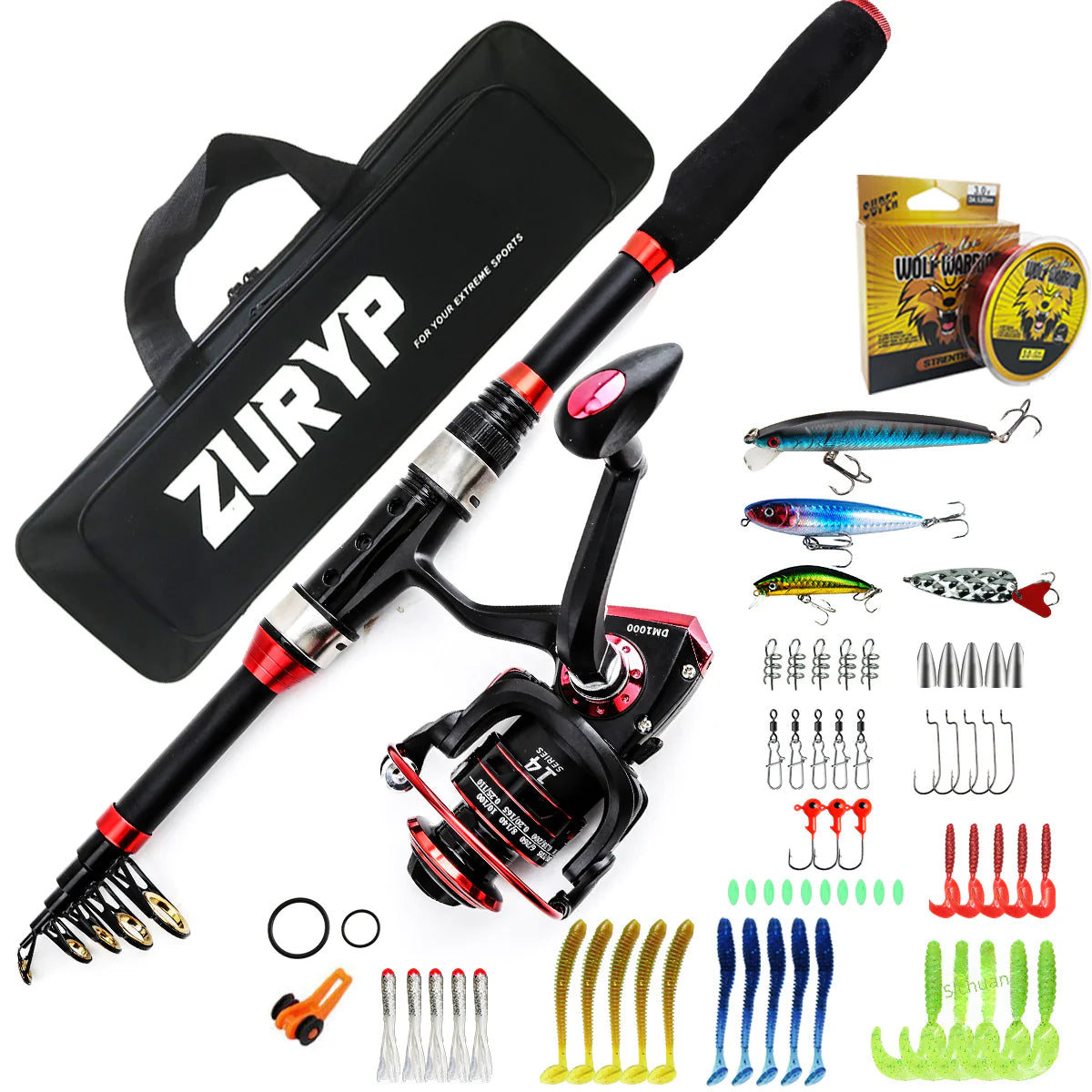 Fishing Rod Set for Surfcasting and Lure Fishing