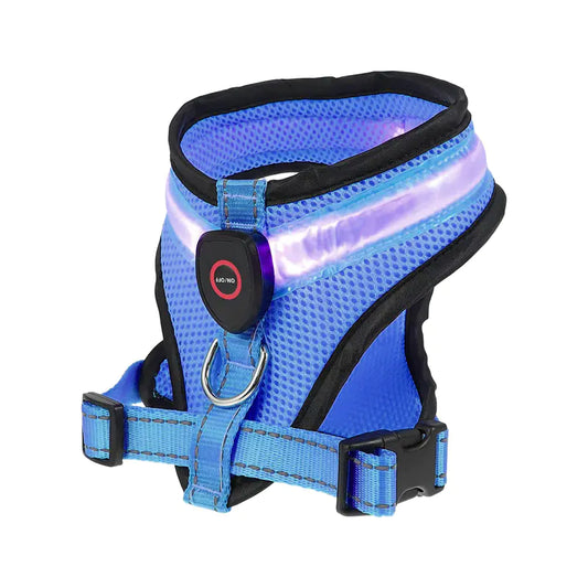 Rechargeable Soft LED Dog Harness for Safety