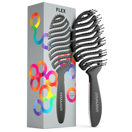 Vented and Detangler Brush For Curly Hair
