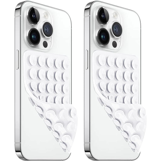 2-Pack Silicone Suction Cup Phone Case Mount